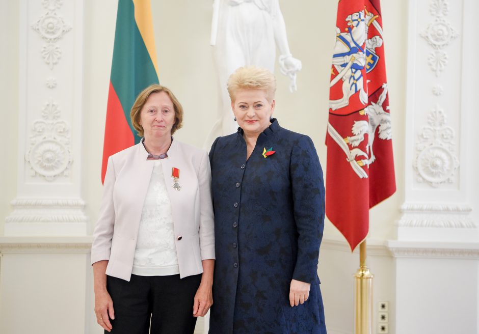 Danutė Galienė su Prezidente Dalia Grybauskaite