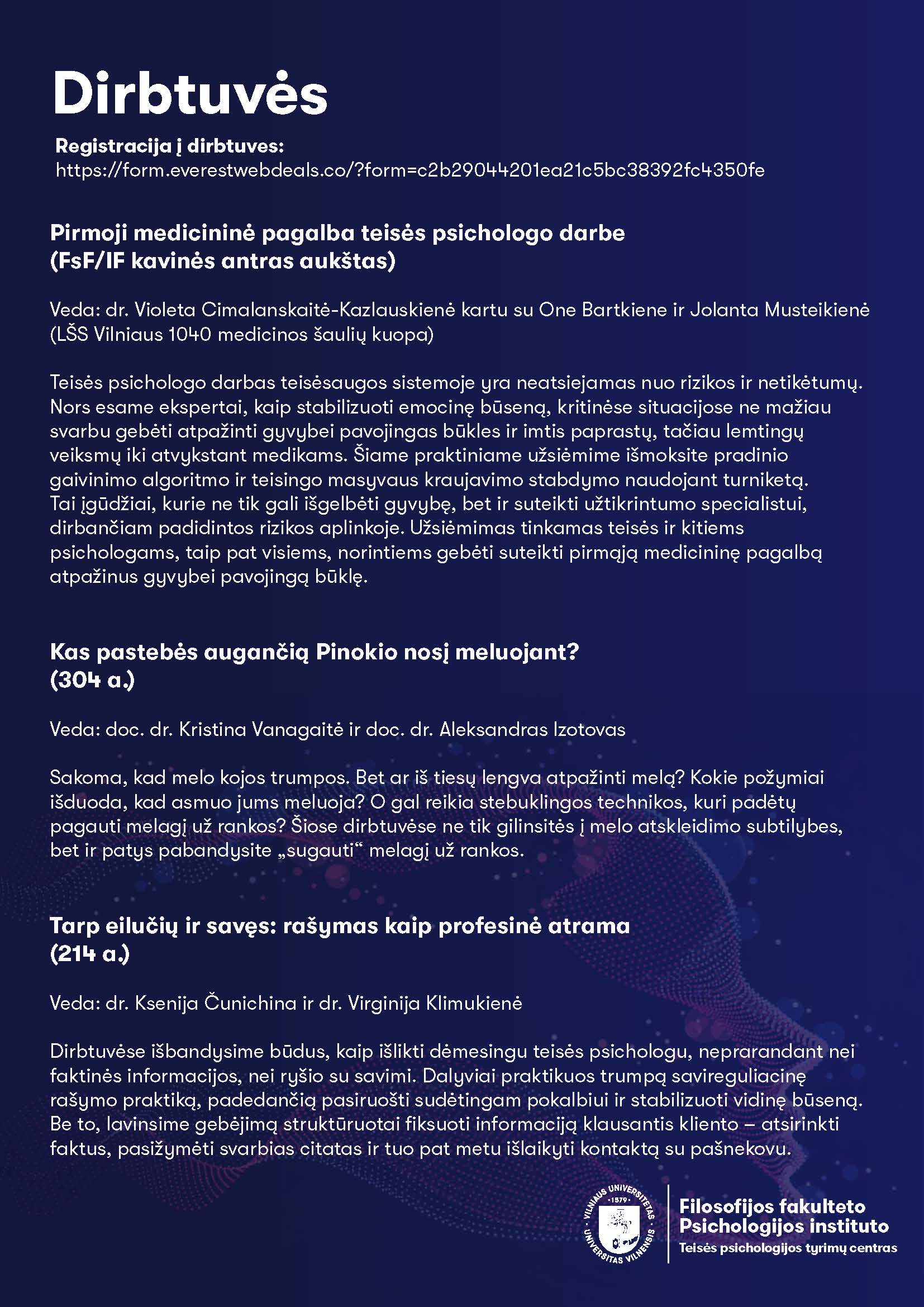 Teisės psichologo diena 2026 programa Page 2